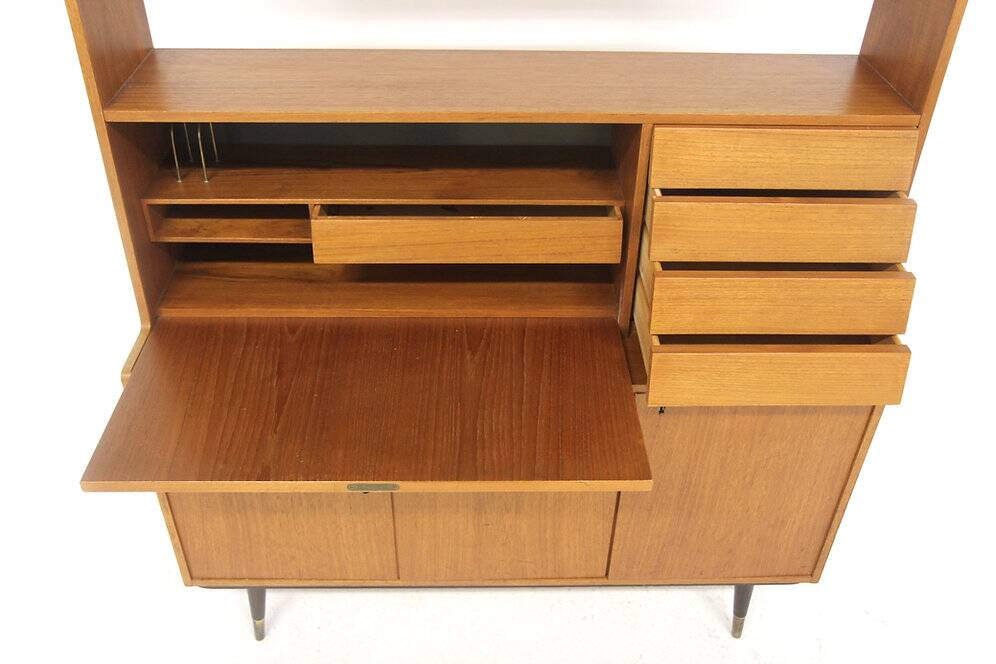 Scandinavian teak secretary desk, Bräntorps, Sweden, 1960