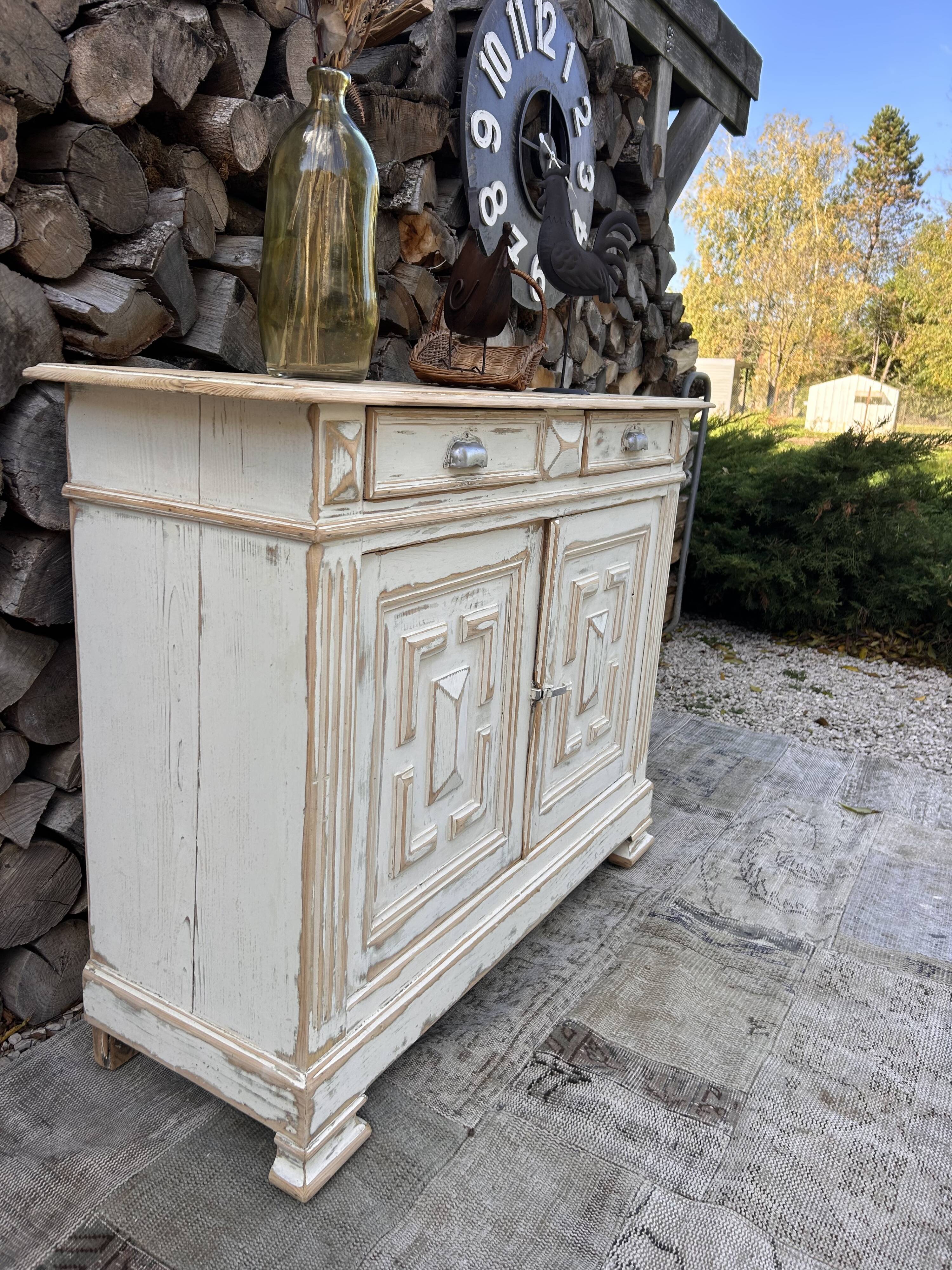 Parisian sideboard / Renovated old wooden storage unit