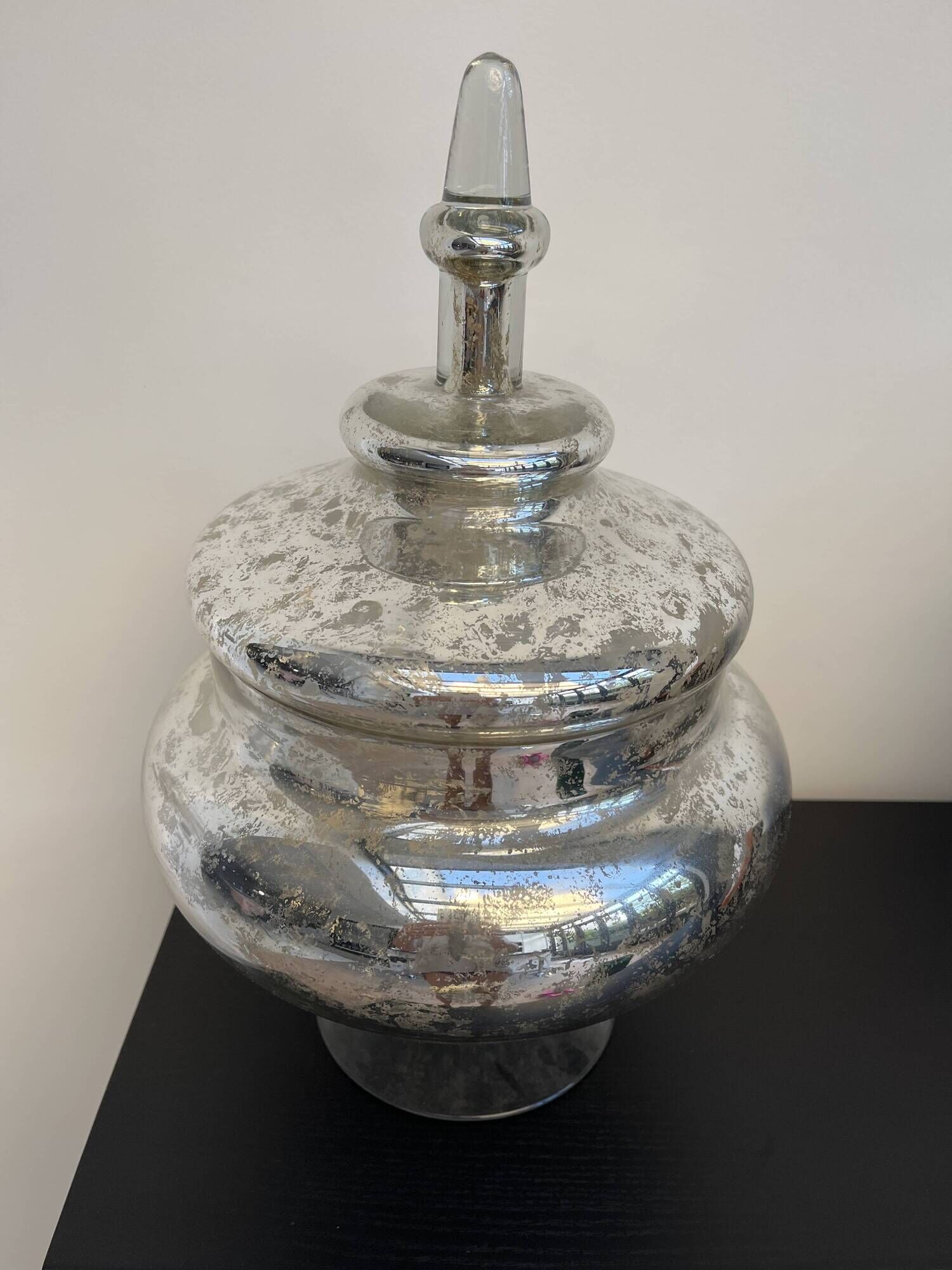 Bonbonne en verre mercurisé