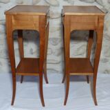 Pair of bedside tables with cherry drawers