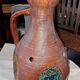 Ceramic lamp with enamel and glass inclusions