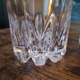 2 verres à whisky en cristal taillé – fond étoilé, années 70