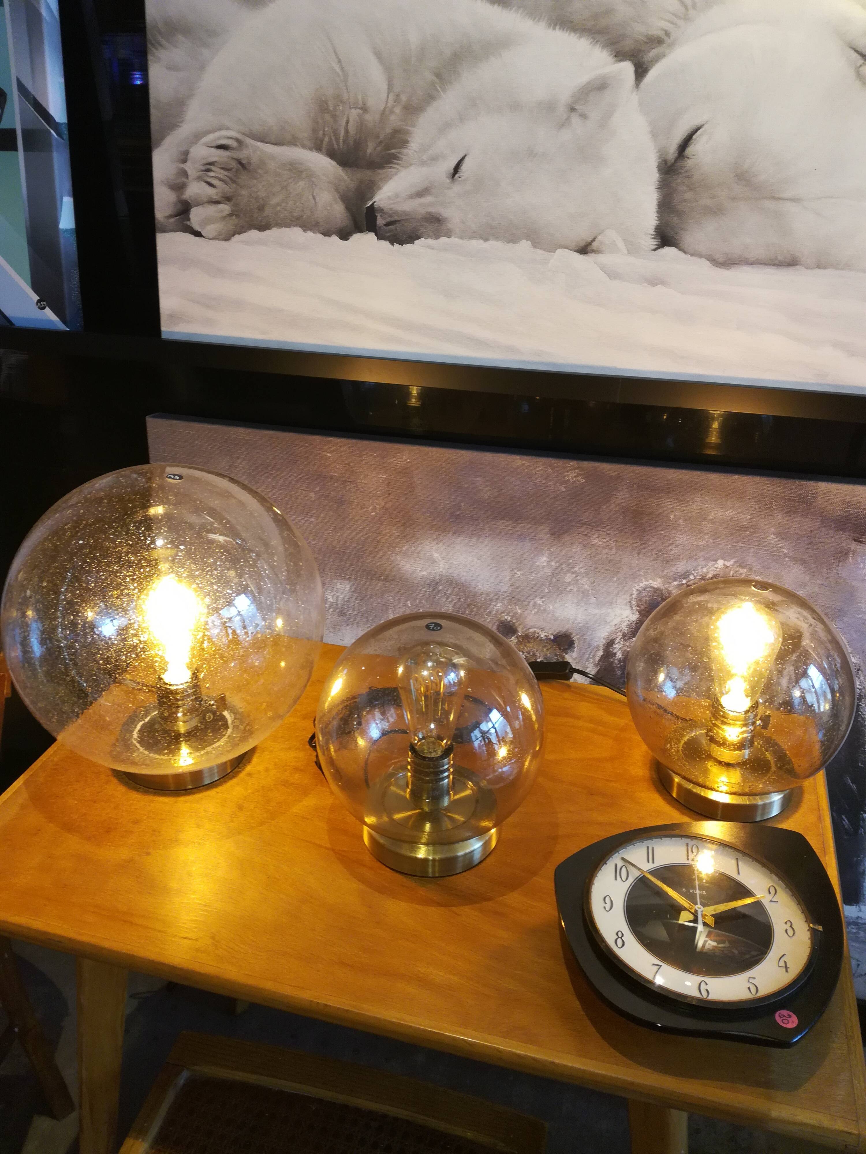Lampe boule 70's