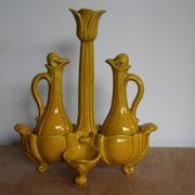 Servant oil and vinegar in earthenware Bassano Italy