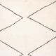 Beni ouarain berber carpet with black diamonds 165 x 150 cm