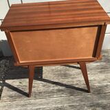 Bedside teak feet compass