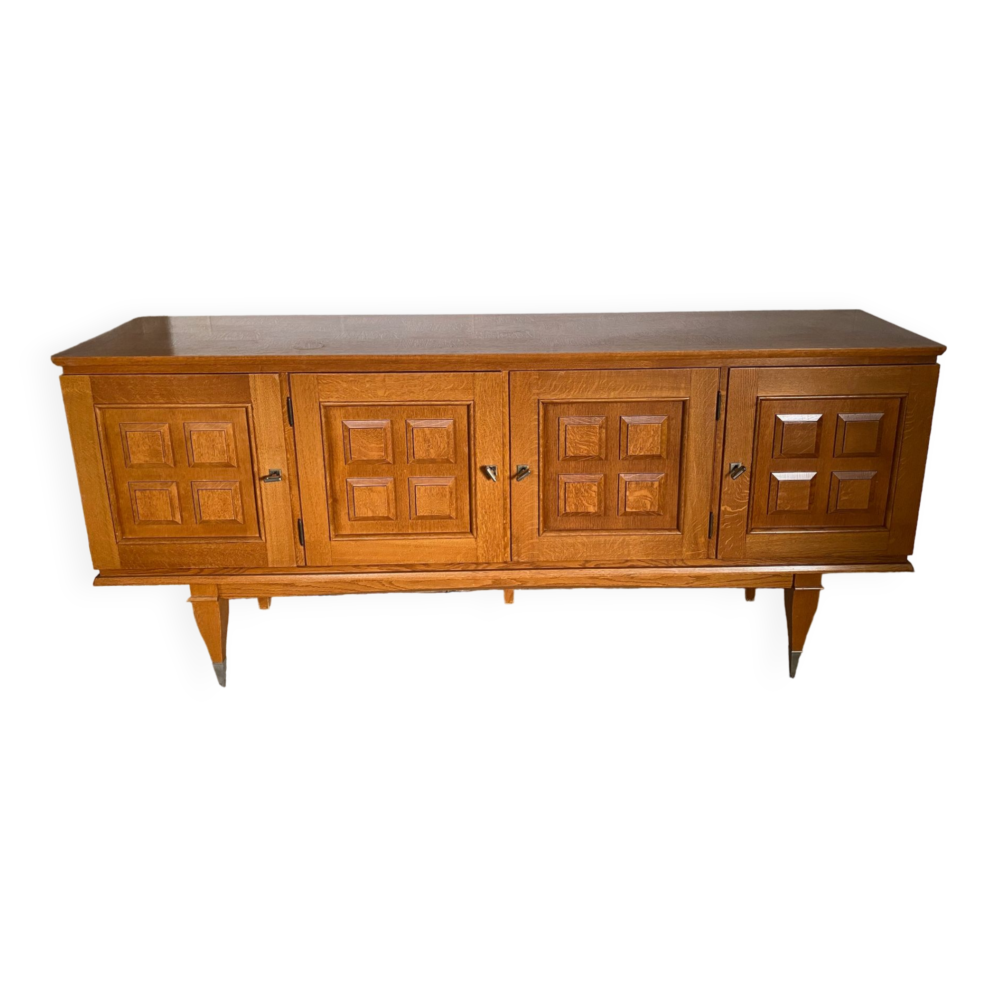 Scandinavian type oak and oak veneer cabinet nf 1950