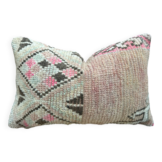 Magnifique coussin Kilim berbère vintage du Maroc