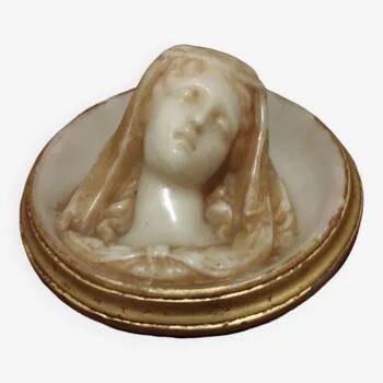 Relief portrait in the shape of a medallion - Napoléon III period