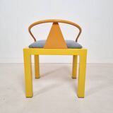 Memphis style chair in the style of Michele De Luchini