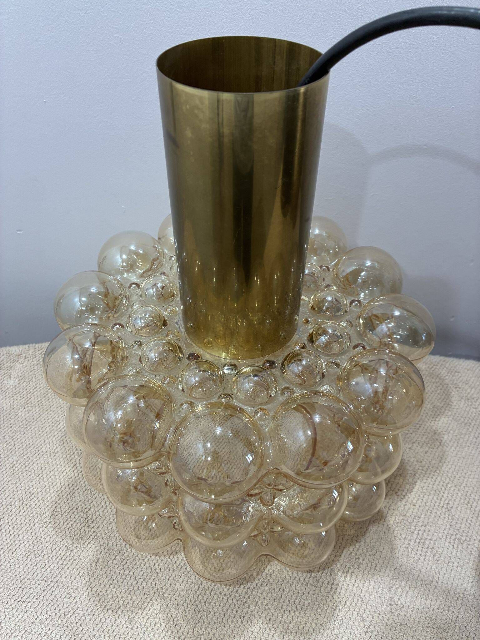 Helena Tynell bubble glass pendant lamp for Limburg, 1960s