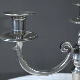 Pair of “Le Lingot” Candelabra in Pewter – Mid 20th Century