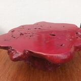 Brutalist coffee table magnifying elm