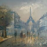 Oil on canvas Paris