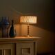 "Faux Bamboo" table lamp in patinated brass from the 1960s.