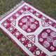 Tapis de couloir turc vintage 105x372 cm
