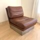 Vintage leather armchair Jacques Charpentier