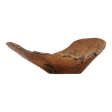 Grand bol en bois de racine organique, France, années 1950