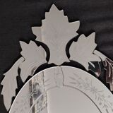 Ancient Venetian oval mirror