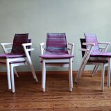 Chaises de salle à manger italienne "Villabianca" de Vico Magistretti pour Cassina