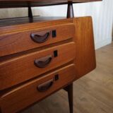 Mid-Century Dutch Modern Writing Desk by Louis Van Teeffelen for Wébé, 1950s