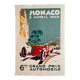 Lithograph poster "1934 Monaco Grand Prix" Geo Ham 70x100cm 80's