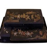 Writing kit (boxes), lacquer, Napoleon III period