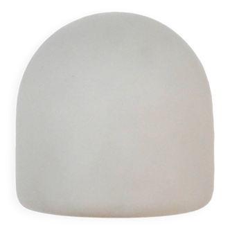 Old small wall lamp in frosted opaline glass