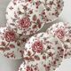 6 Johnson Brothers "Rose Chintz" English earthenware mugs