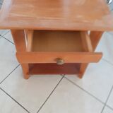 Light wooden table with 2 drawers, from the 1960s