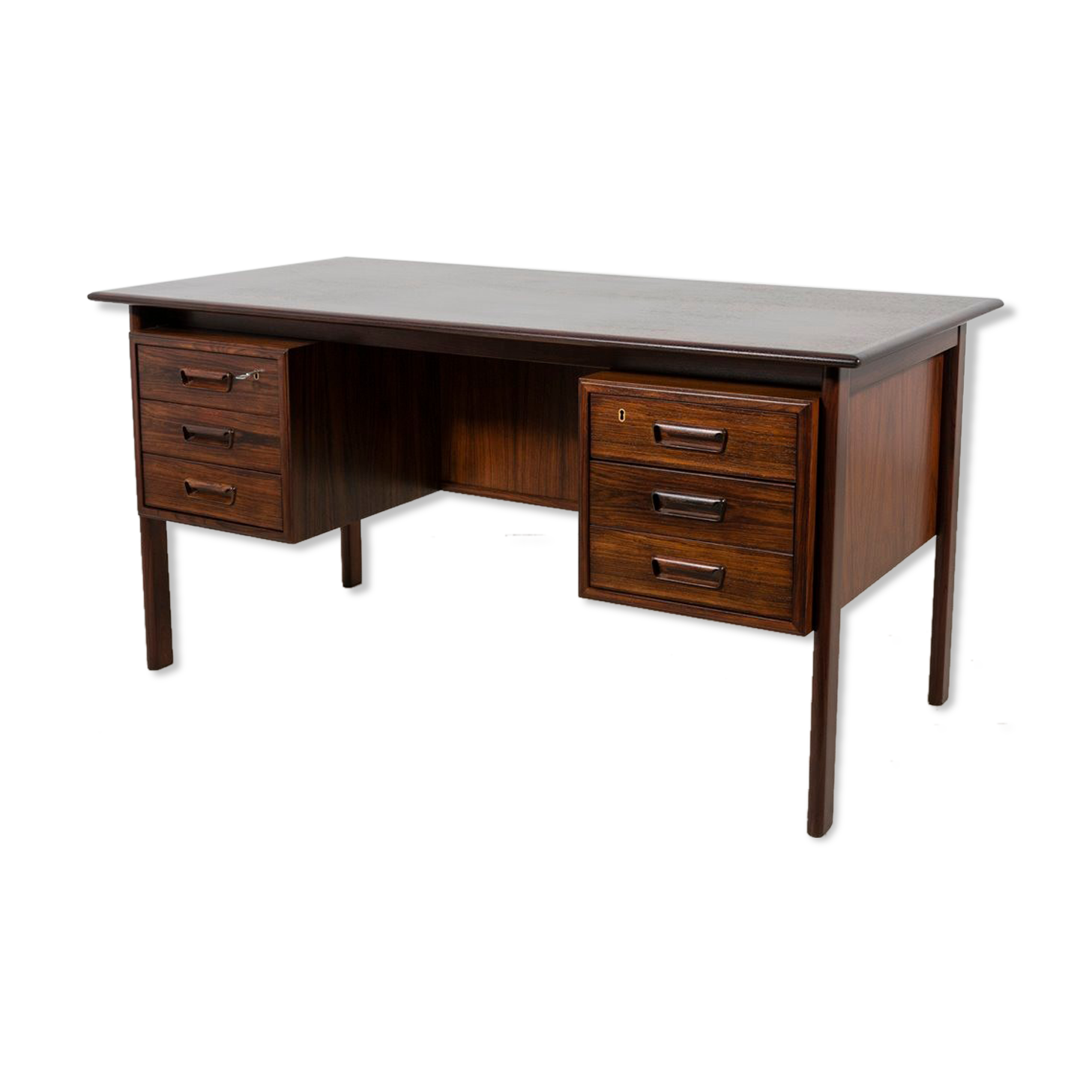 Rosewood Desk by Willy Sigh for H. Sigh & Søn, 1960s