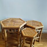 Bamboo trundle table