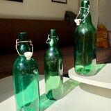 Lot of 3 old beer bottles from Marseille