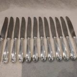 12 silver-plated table knives by Christofle, Albi pattern