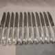 12 silver-plated table knives by Christofle, Albi pattern