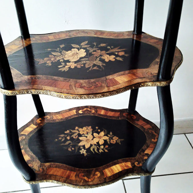 Sellette en marqueterie Napoléon III