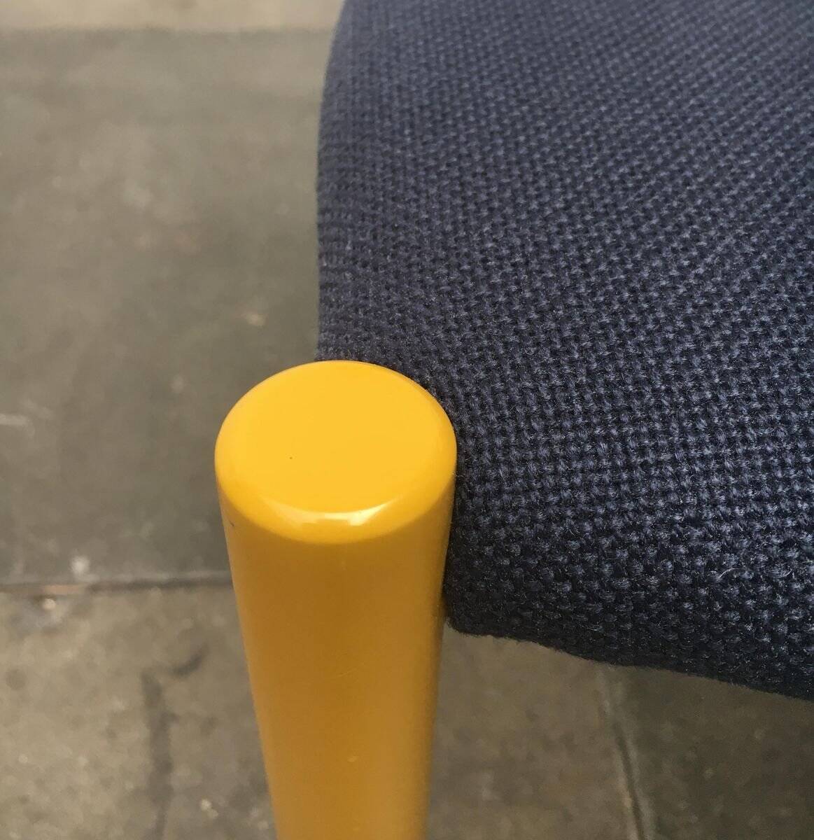 Stackable chairs and table German Lotus by Hartmut Lohmeyer for Kusch+Co, set of 3.