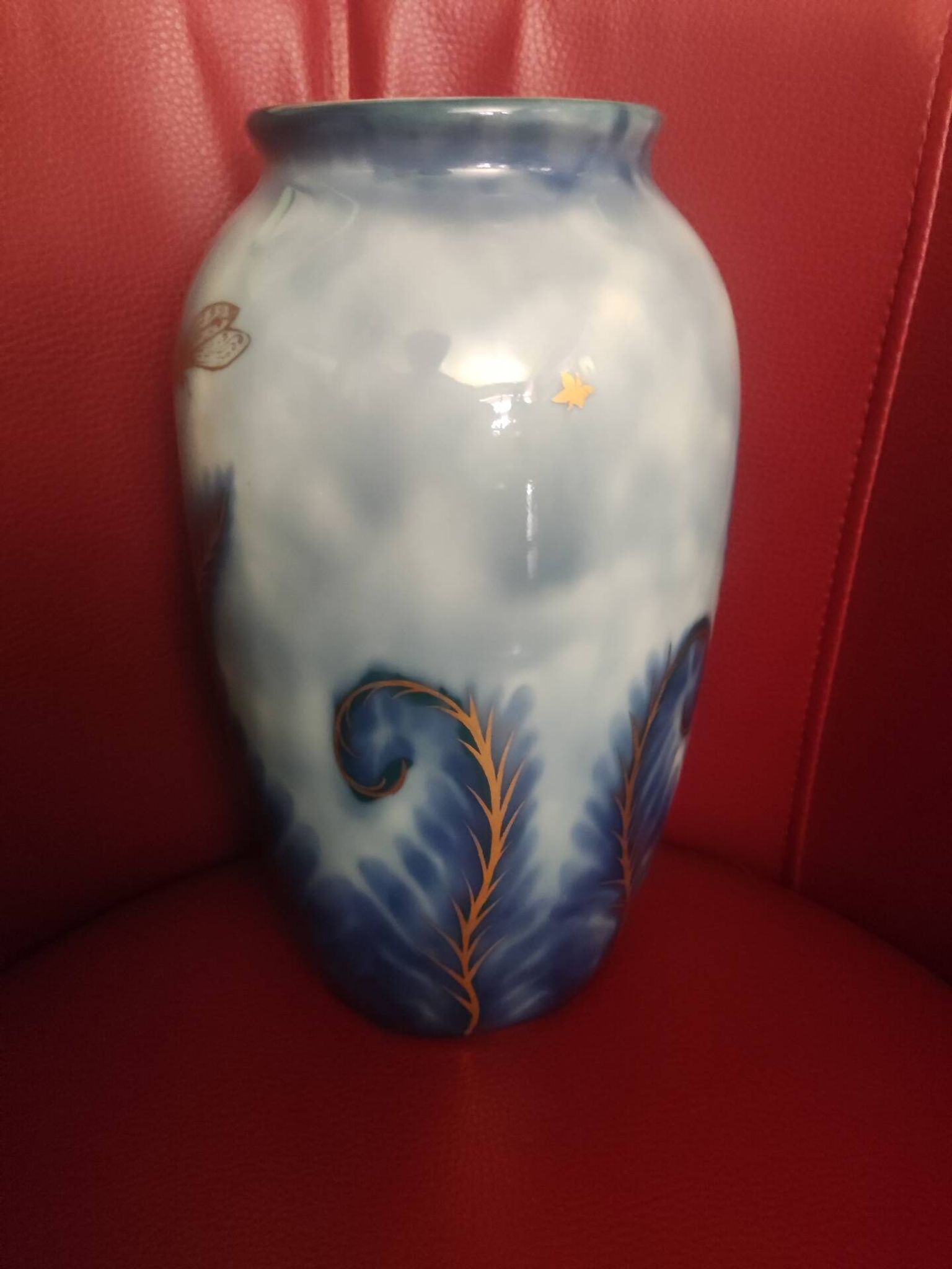 Limoges porcelain vase signed by Camille Tharaud