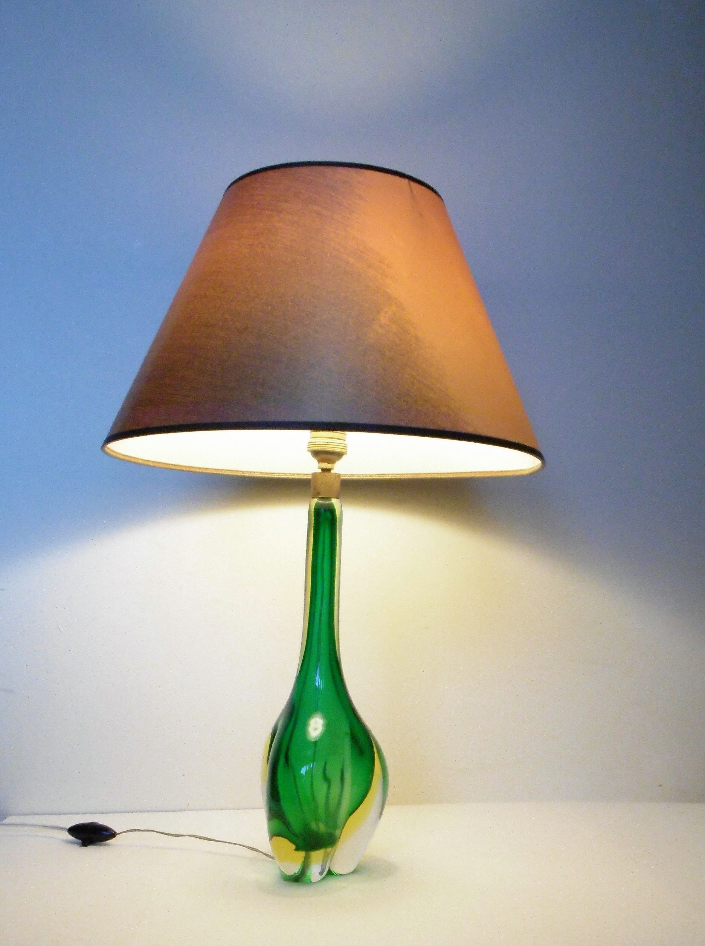 Murano Sommerso glass table lamp