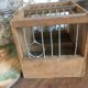 Cage à oiseaux en bois