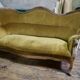 Louis-Philippe 3-seater velvet sofa - 19th century