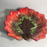 Vallauris ceramic cup in the shape of a leaf