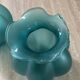 Pair of vintage vases in turquoise glass paste