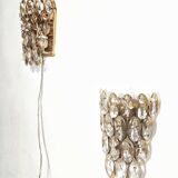 Par de apliques de cristales. Alemania, 1960s.