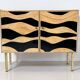 Contemporary Bamboo and Brass Chest, Italy