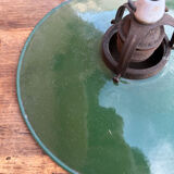 Industrial lampshade in enamelled sheet metal