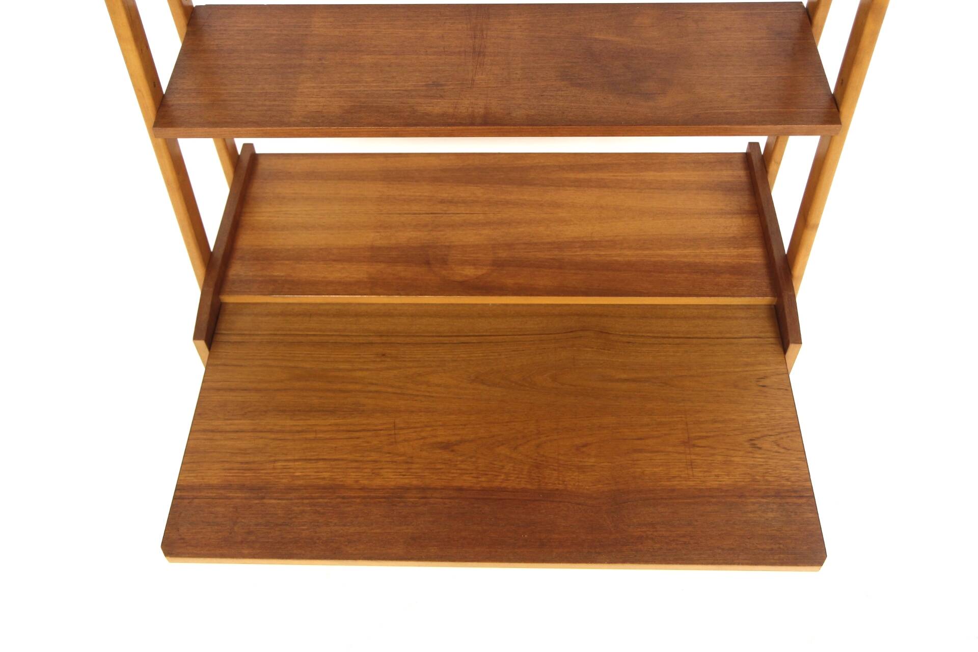 Scandinavian teak bookcase chest of drawers, Sweden, 1960