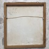 Painting oil on canvas the sugar cane cup in martinique signed william 1980, antilles hst