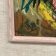 Original Swedish Oil on Panel – "Pink Flower" by Owe Wessbohn – Signed – Vintage and Framed – 69 × 51 cm (27.2" × 20.1")