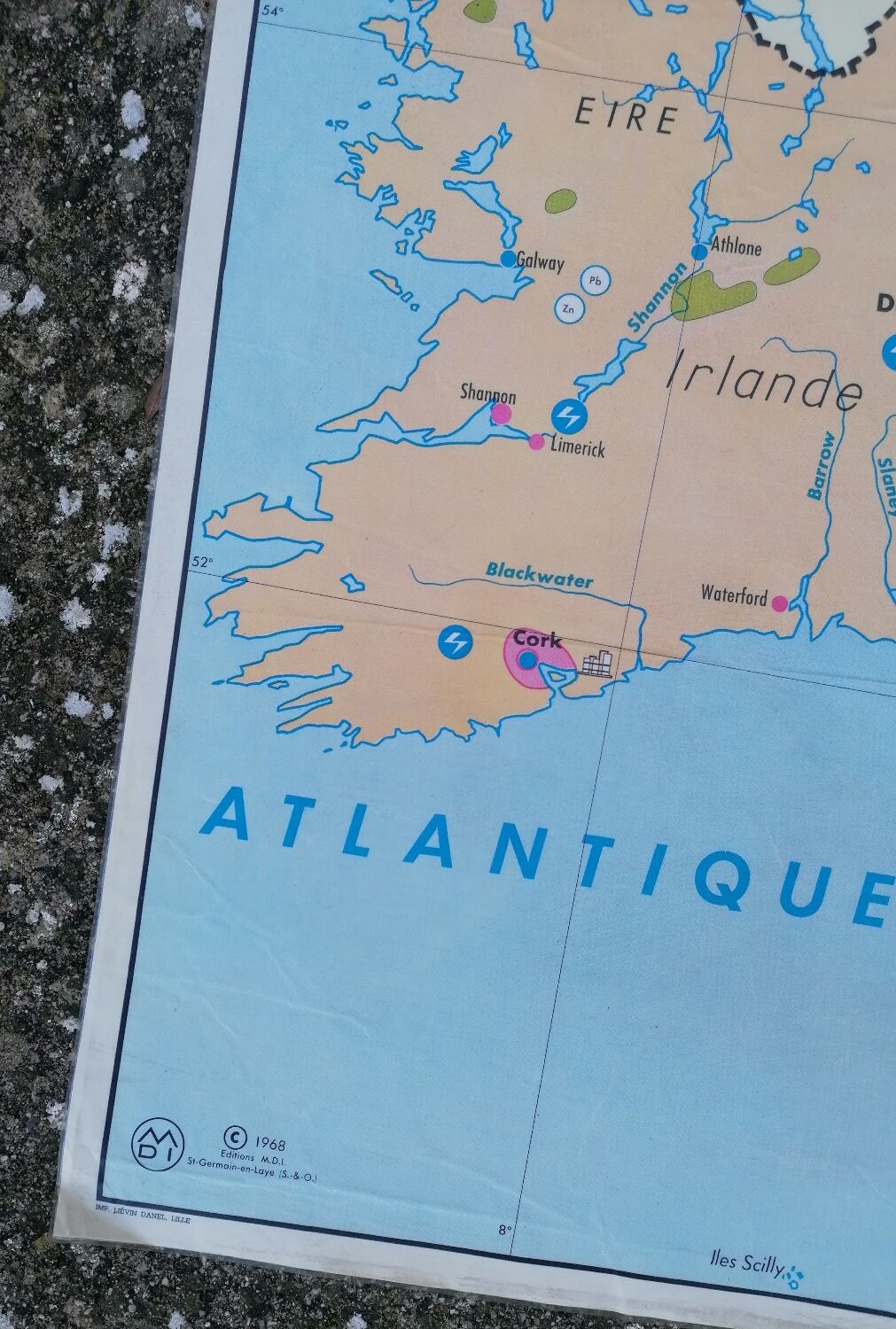 Old MDI card Benelux and British Isles